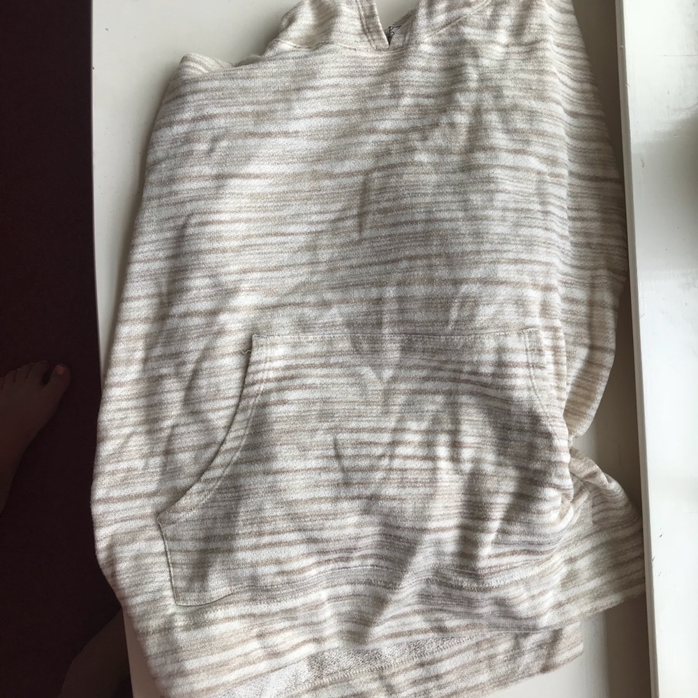 Nordstrom white and tan poncho!
